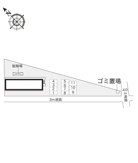 ★手数料０円★彦根市東沼波町　月極駐車場（LP）